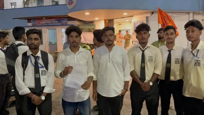 ABVP members submit a memorandum at Siliguri Police Station following alleged clashes over an admission help desk at Siliguri College. Tuesday, 26 May 2026.